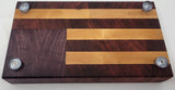 US Flag End Grain Cutting Board - 6.25x11.25x1.75 - 13 Stars