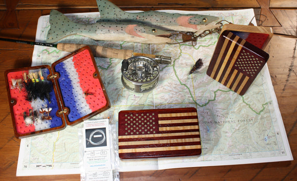 Stars and Stripes Handmade Wooden Flybox's